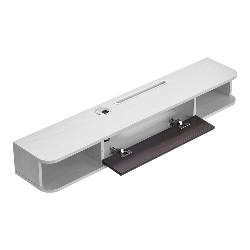 47-Inch Floating TV Stand with Storage Compartment - Media Hub