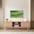 59-Inch TV Stand for TVs Up to 65 Inches - Natural Wood Finish