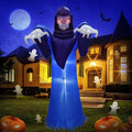 7.55 Ft Inflatable Halloween Grim Reaper Ghost with LED Lights Yard Decor