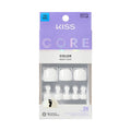 Short Squoval White Press-On Toenails - 26 Piece Set