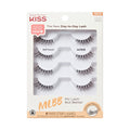 Natural Volume False Eyelashes - Lightweight Strip Lashes, 4 Pairs
