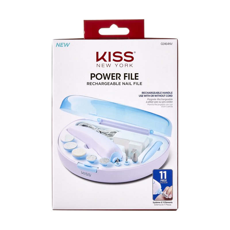 Rechargeable Nail File Kit with 8 Attachments & Storage Case
