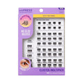 Pre-Glued False Eyelash Cluster Multipack - 50 Self-Adhesive Lash Clusters