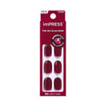Short Oval Press On Nails - Solid Red, 30 Count