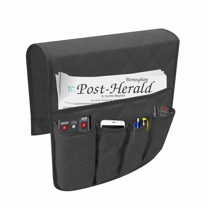 KUNGUGU 5-Pockets Armrest Organizer for Recliner - Black (Variation of THIS listing)