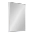 Large Rectangular Wall Mirror - 24.75x36.75 Chrome Silver Frame