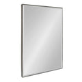 Large Rectangle Wall Mirror - 24.75x36.75 Dark Silver Modern Decor