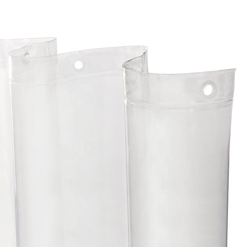 Lightweight PEVA Shower Curtain Liner 70x72 Inches, Clear, Reinforced Holes