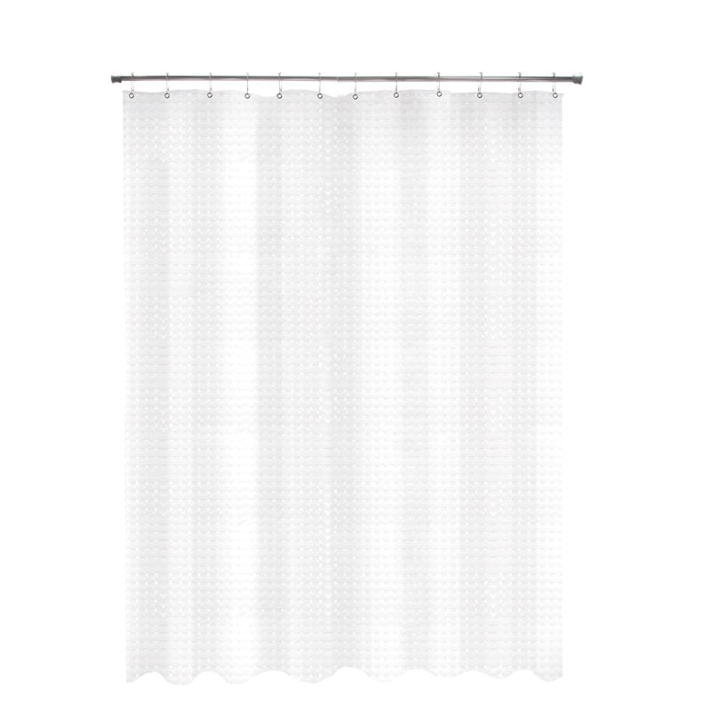 Kenney Medium Weight Embossed PEVA Shower Curtain Liner - Clear, 70x72 Inches Variation of THIS Listing