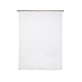 Kenney Medium Weight PEVA Shower Curtain Liner & Beaded Roller Ring Set - White, 70 x 72 Inches