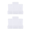 Countertop Hair Care Organizer Set - Clear Bathroom Storage for Hair Dryer & Styling Tools