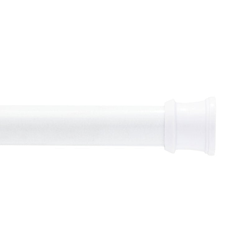 Kenney Twist & Fit No Tools Tension Shower Curtain Rod 42-72 Inches - White