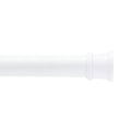 Kenney Twist & Fit No Tools Tension Shower Curtain Rod 42-72 Inches - White