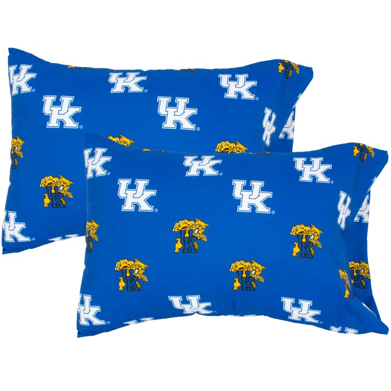 Kentucky Wildcats King Pillowcase Pair 20x40 Inches - College Sports Fan Bedding