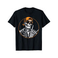 Kids Black Cartoon Skeleton Rock Hand T-Shirt 9-10Y Boys Casual Top