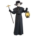 Kids Plague Doctor Costume with Beaked Mask - XL Size for Children