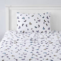 Kids Microfiber Sheet Set - Butterflies Twin XL, Ultra Soft Fitted Sheets with Straps