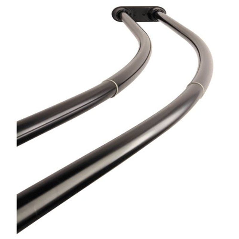 Adjustable Double Curved Stainless Steel Shower Curtain Rod - 60-72 Inches, Oil Rubbed Bronze