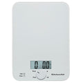 Digital Glass Kitchen Scale - 11lb Capacity, White