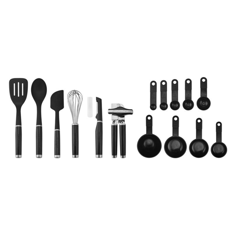 15-Piece Kitchen Utensil Set - Durable Nylon & ABS, Heat Resistant