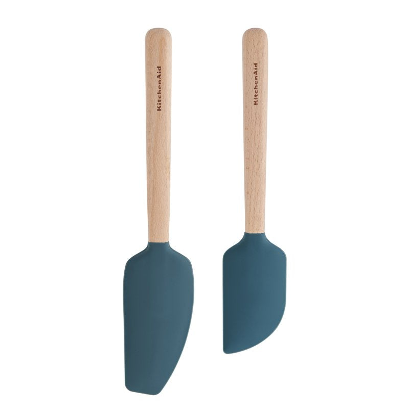 Silicone Mixing Spatula & Scraper Set - Agave Color