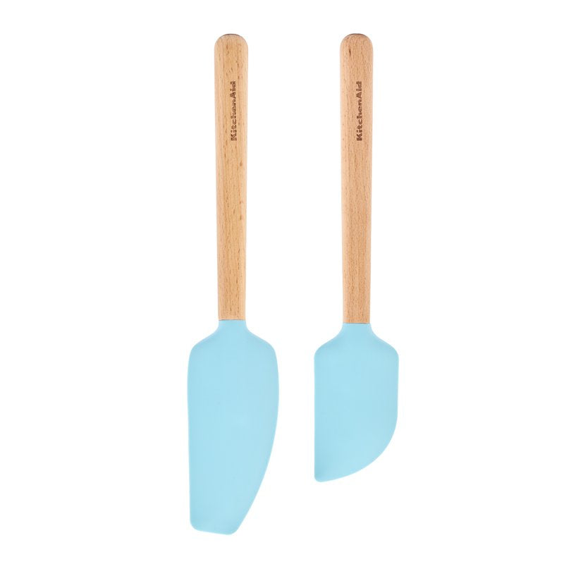 Silicone Mixing Spatula and Scraper Set - Mineral Water