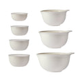 7-Piece Plastic Nesting Mixing Bowl Set with Lids - Porcelain