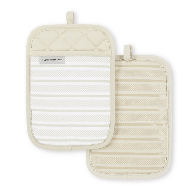 Pot Holders 2-Pack Set - Milkshake Tan, 7" x 10"