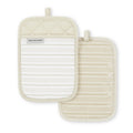 Pot Holders 2-Pack Set - Milkshake Tan, 7" x 10"
