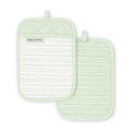 Pistachio KitchenAid Albany Pot Holders 2-Pack Set - 7"x10"