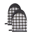 Mini Oven Mitt Set - Matte Black, 2-Pack, Heat Resistant