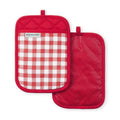 Pot Holder Set - 2-Pack Gingham in Passion Red, 7"x10"