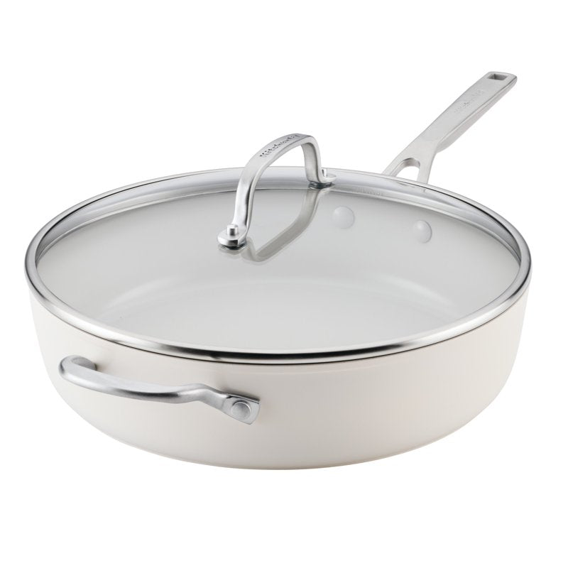 5-Quart Hard-Anodized Ceramic Induction Saute Pan with Lid
