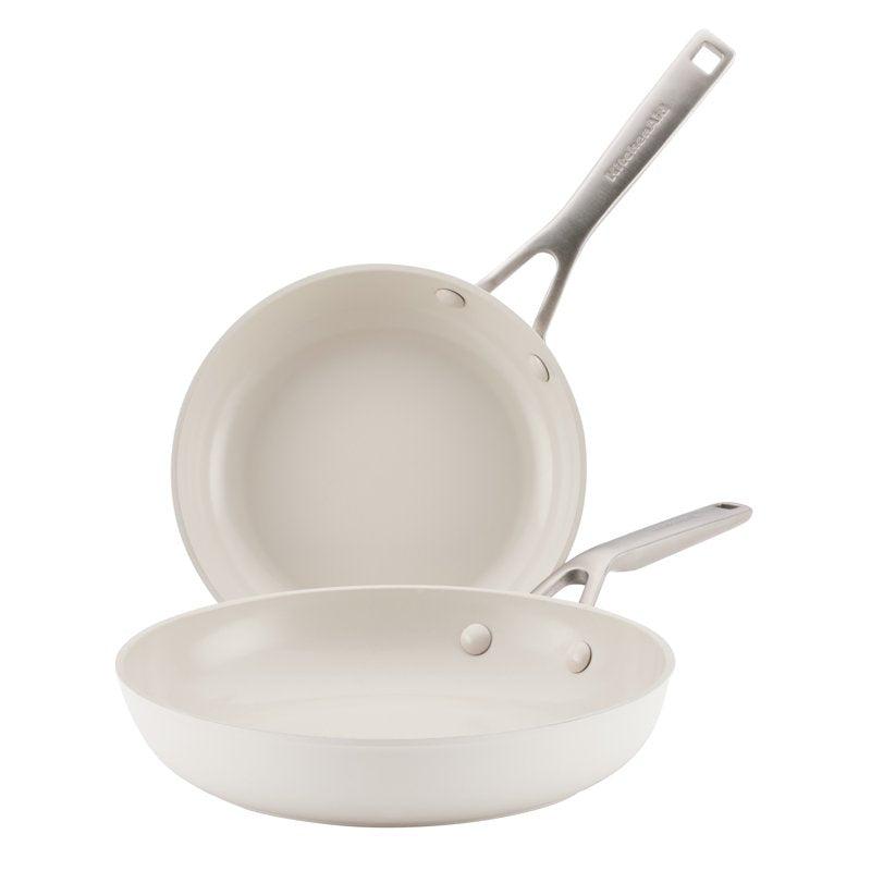 Ceramic Induction Skillet Set - 2 Piece, Dishwasher & Oven Safe