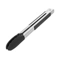 Stainless Steel 12-Inch Locking Tongs for Cooking - Black