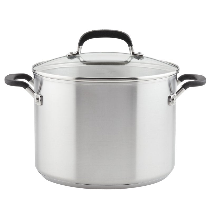 8 Quart Stainless Steel Induction Stockpot with Lid