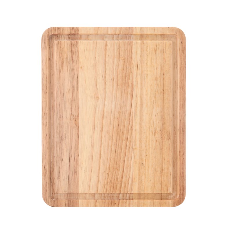 Rubberwood Cutting Board - 8 x 10 Inches, Natural Finish