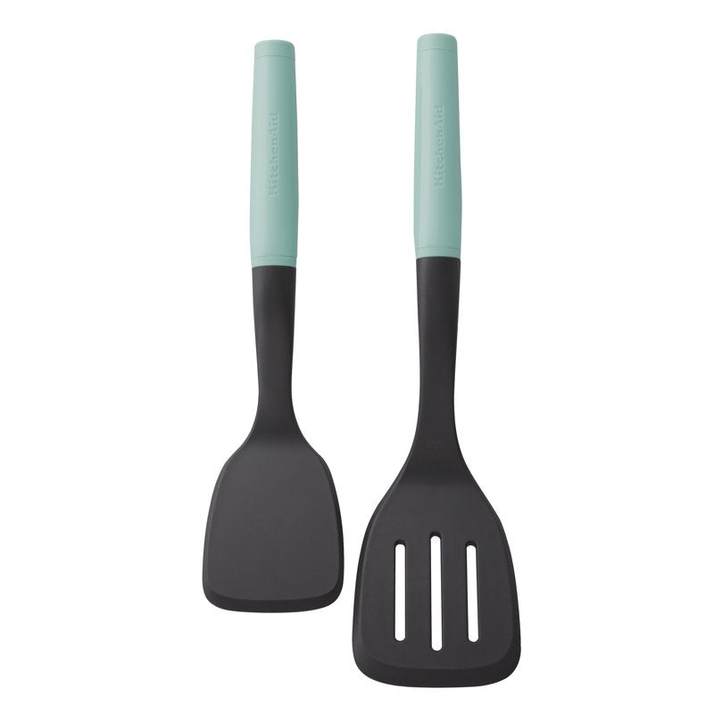 Nylon Turner Set - 2-Piece Slotted & Short Turner in Aqua Sky