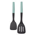 Nylon Turner Set - 2-Piece Slotted & Short Turner in Aqua Sky