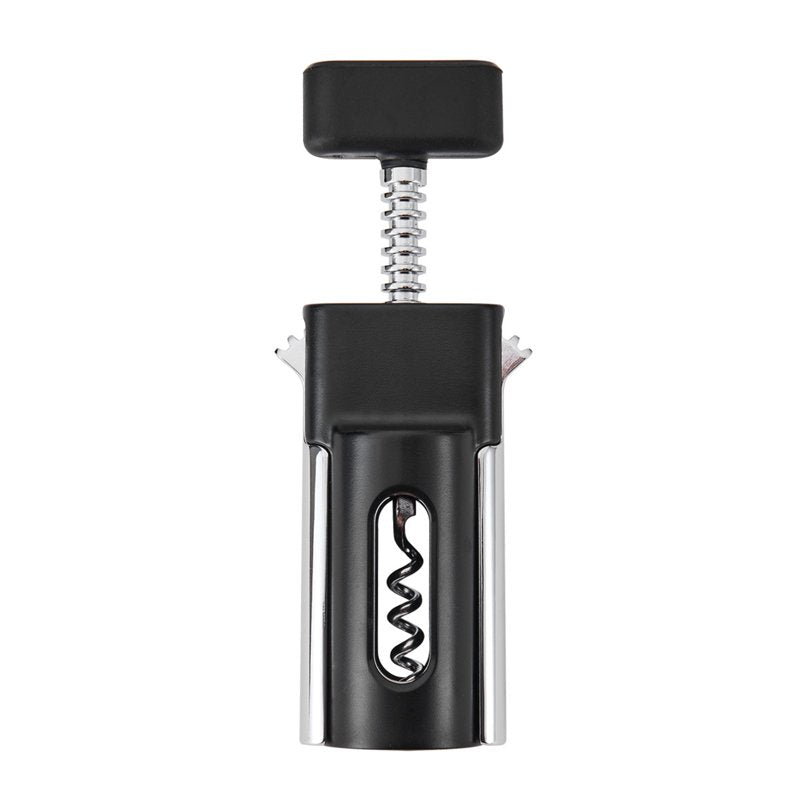 Winged Corkscrew - Black, Chrome Plated Metal Design