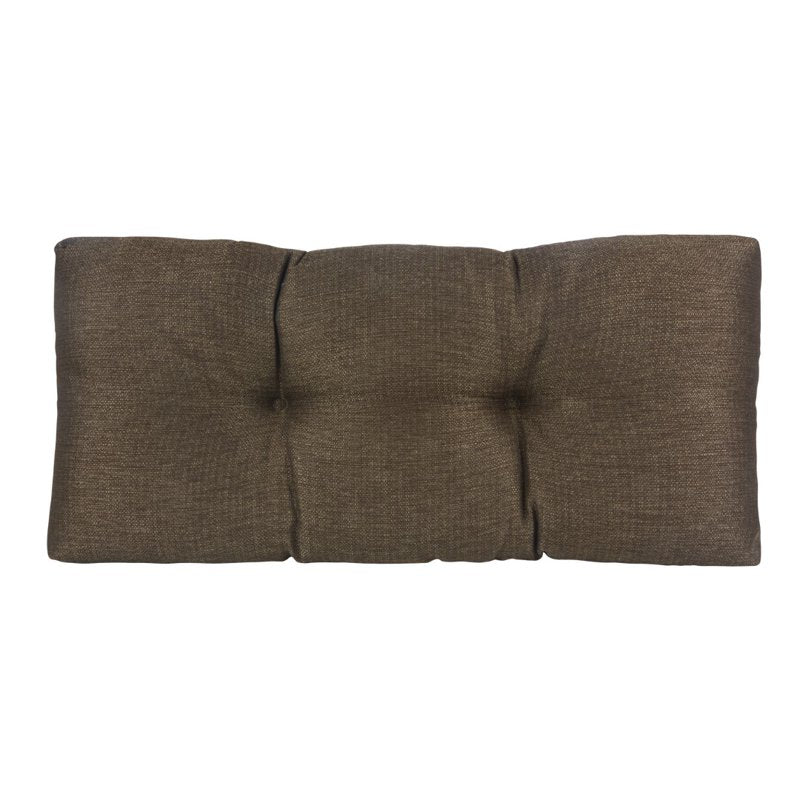 Non-Slip Tufted Universal Bench Cushion - 30" x 14" x 3" - Chestnut