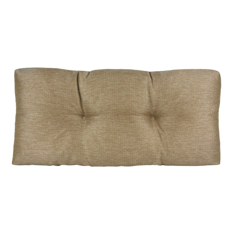 Non-Slip Tufted Omega Bench Cushion - 30" x 14" x 3" - Gold