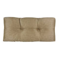 Non-Slip Tufted Omega Bench Cushion - 30" x 14" x 3" - Gold