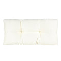 Non-Slip Tufted Omega Universal Bench Cushion - Ivory, 30"x14"x3"