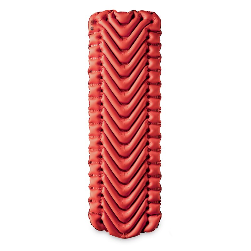 Insulated Camping Sleeping Pad - Durable Inflatable Mattress with R-Value 4.4, Brick Red