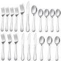 20-Piece Stainless Steel Flatware Set for 4 - Silver