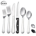48-Piece Stainless Steel Flatware Set for 8 with Steak Knives - Silver