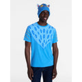 Blue K Pop Demon Hunters Derpy Men’s Cosplay Graphic Tee & Beanie Set XL