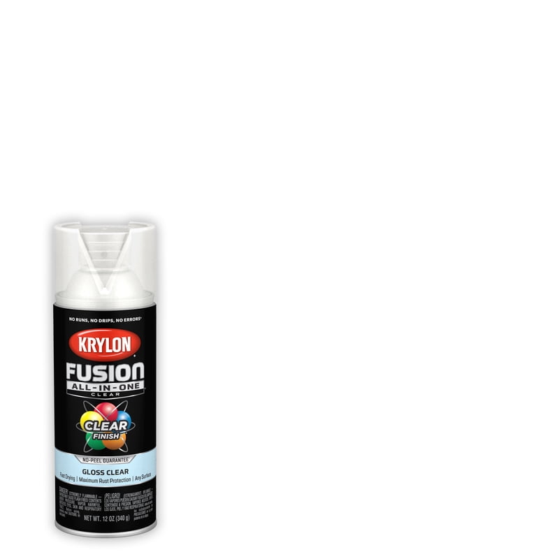 Krylon Fusion All-In-One Spray Paint - Clear Gloss, 12 oz