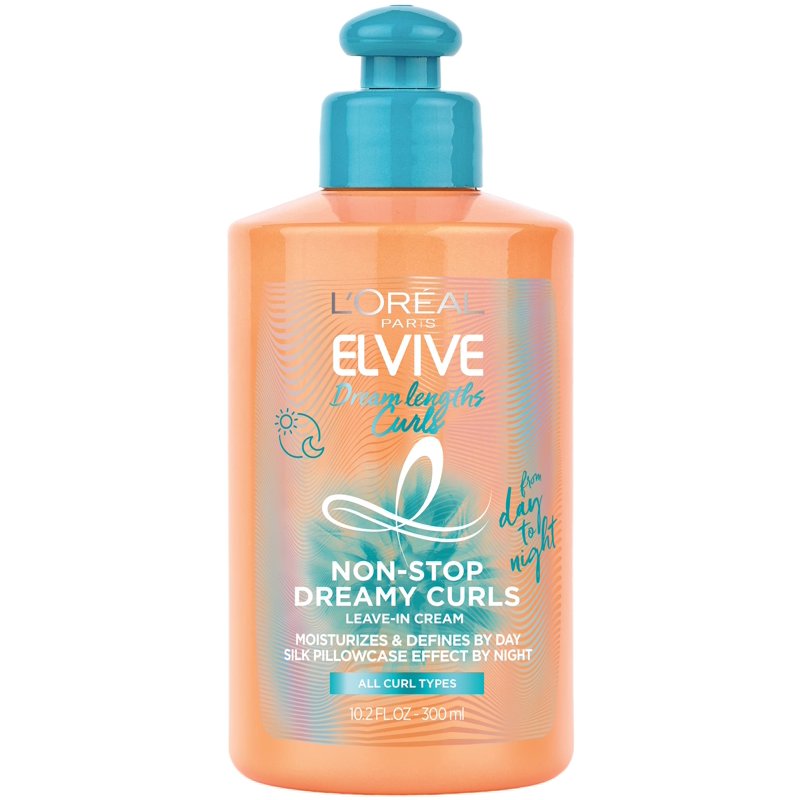 Moisturizing Leave-In Cream for Curly Hair, Hyaluronic Acid & Castor Oil, 10.2oz